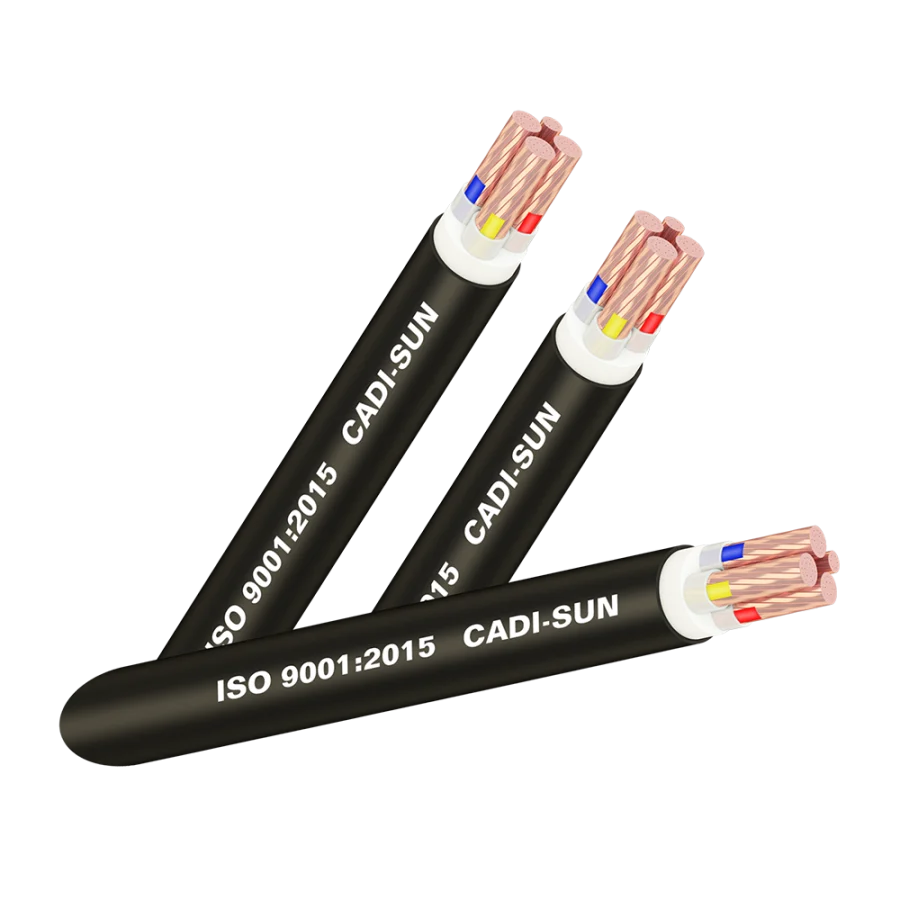 Cáp đồng 4 ruột, bọc cách điện XLPE, vỏ bọc PVC - CXV 3x+1x