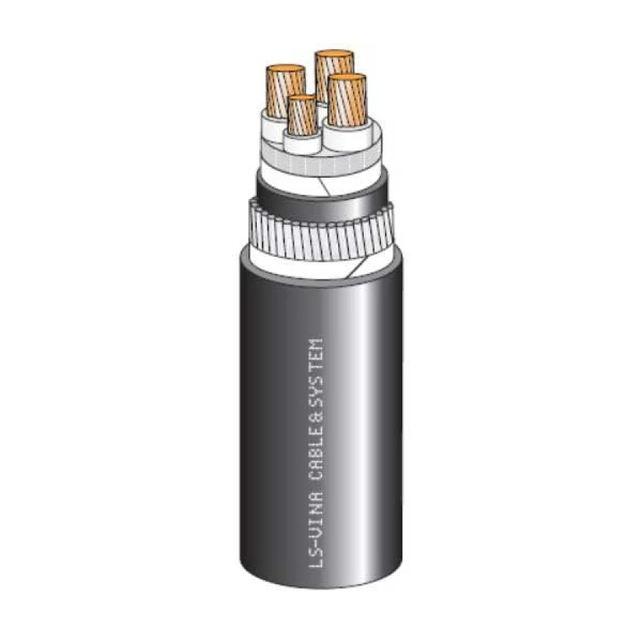 Cáp 3 pha LS VINA với lõi trung tính cách điện XLPE 0.6/1(1.2)kV