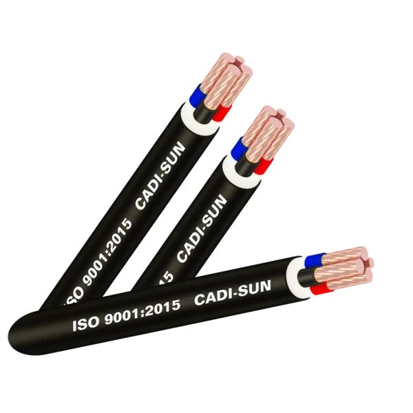 Cáp đồng 4 ruột, bọc cách điện PVC, vỏ bọc PVC - CVV 3x+1x