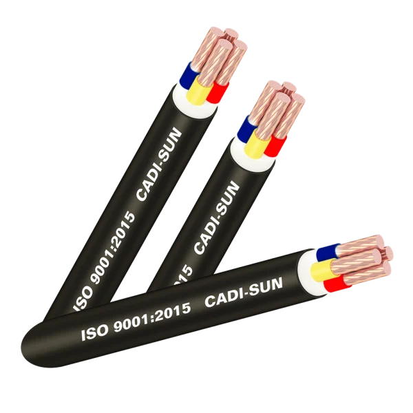 Cáp đồng 4 ruột, bọc cách điện PVC, vỏ bọc PVC - CVV 4x