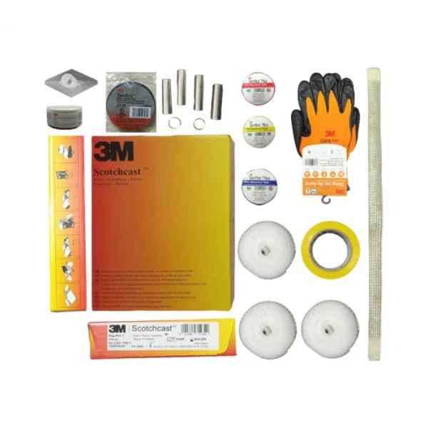 Hộp nối hạ thế quấn băng đổ nhựa 3M GTS cho cáp 1/4C x 70...95 có giáp